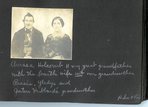 Donna Holcomb Larose has concluded that this is
Amasa Holcombe Jr. (1794-1880) and his wife Mary Ann Doane