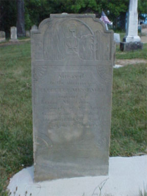 Sacred to the Memory of
Lucretia Messenger
consort of Elijah Messenger
formerly of Simsbury, Connecticut
who died August 12, 1831
aged 67 years & 7 months